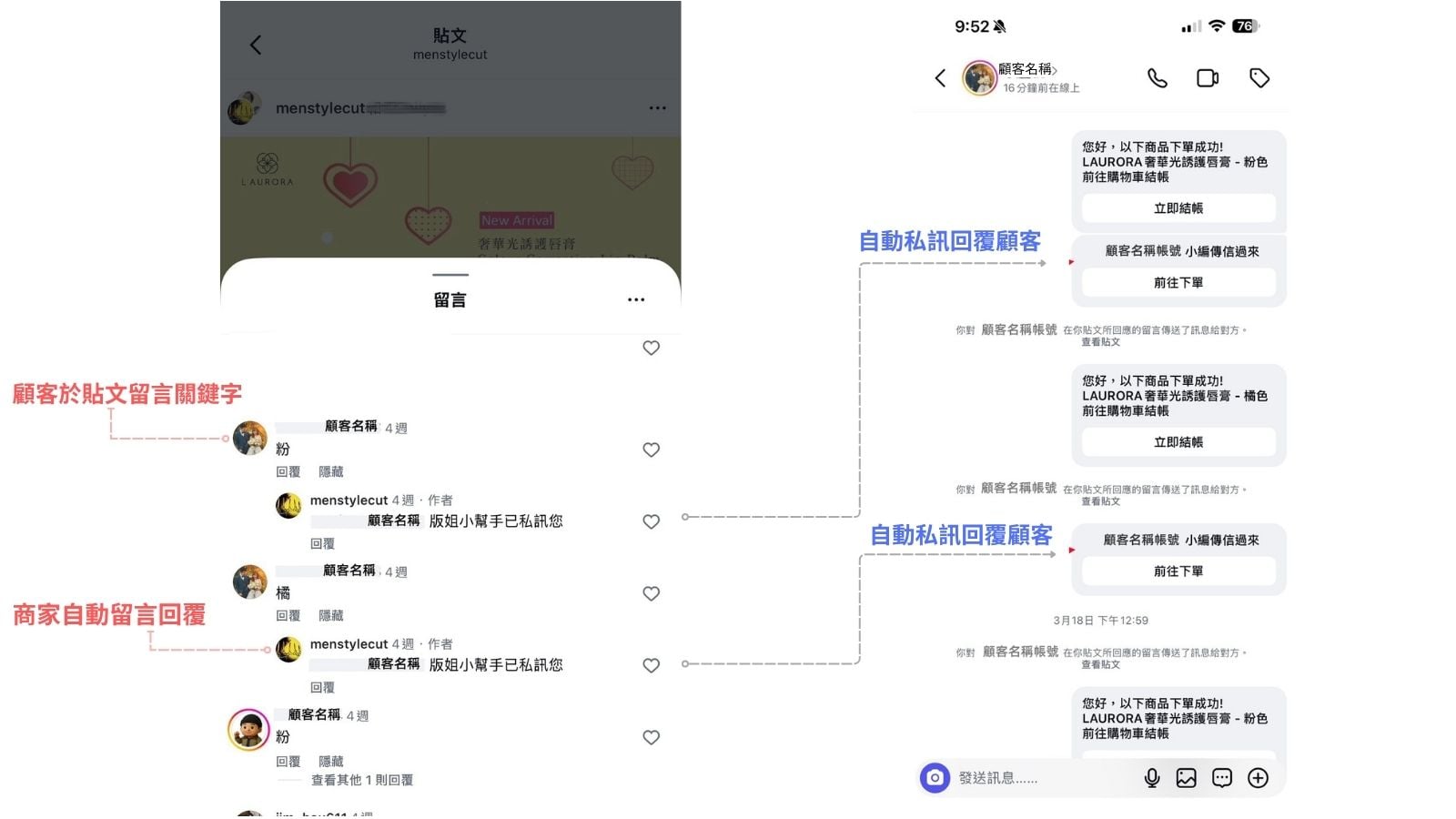 Instagram貼文自動回覆