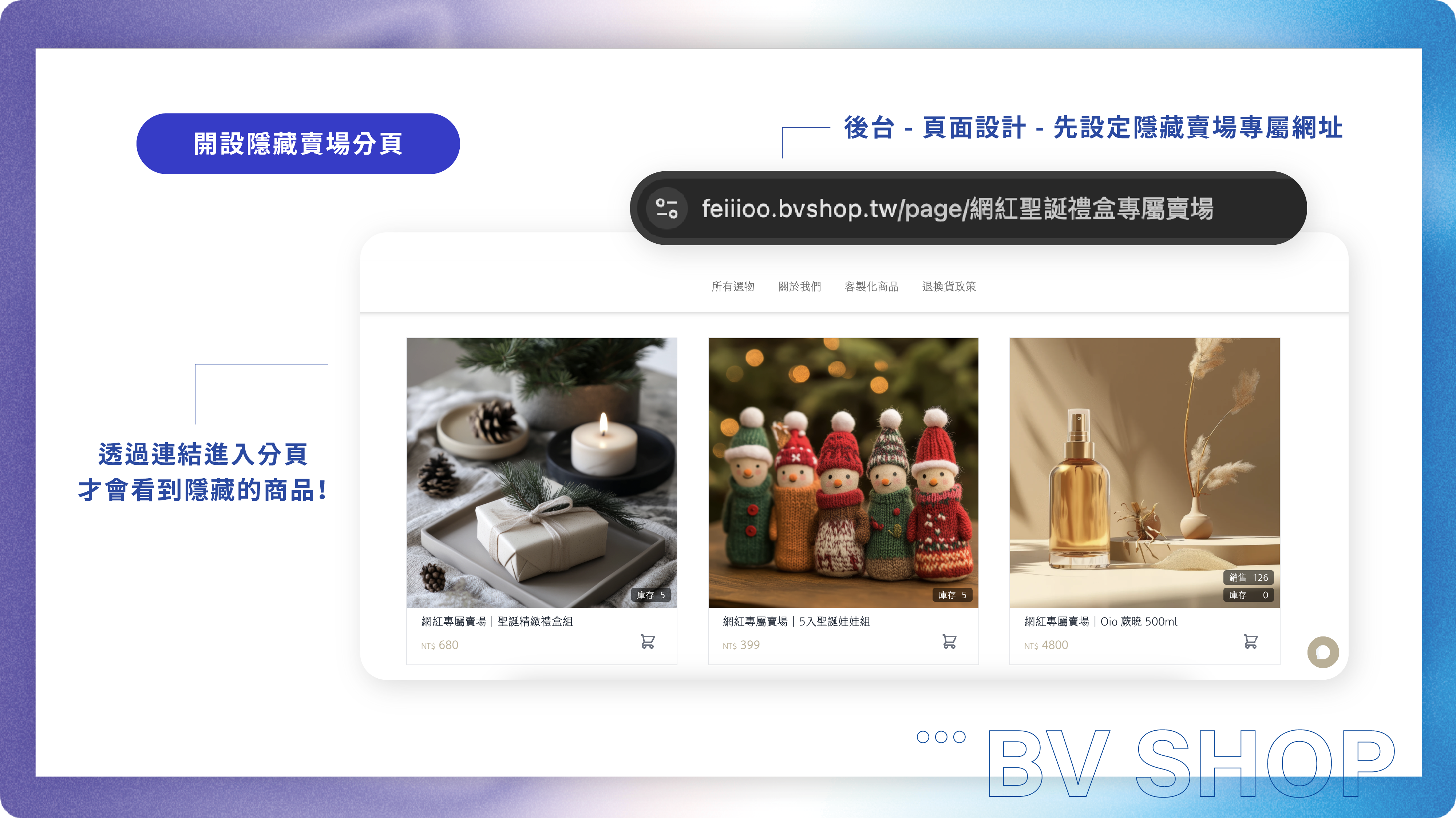 BVSHOP 隱藏賣場開設教學