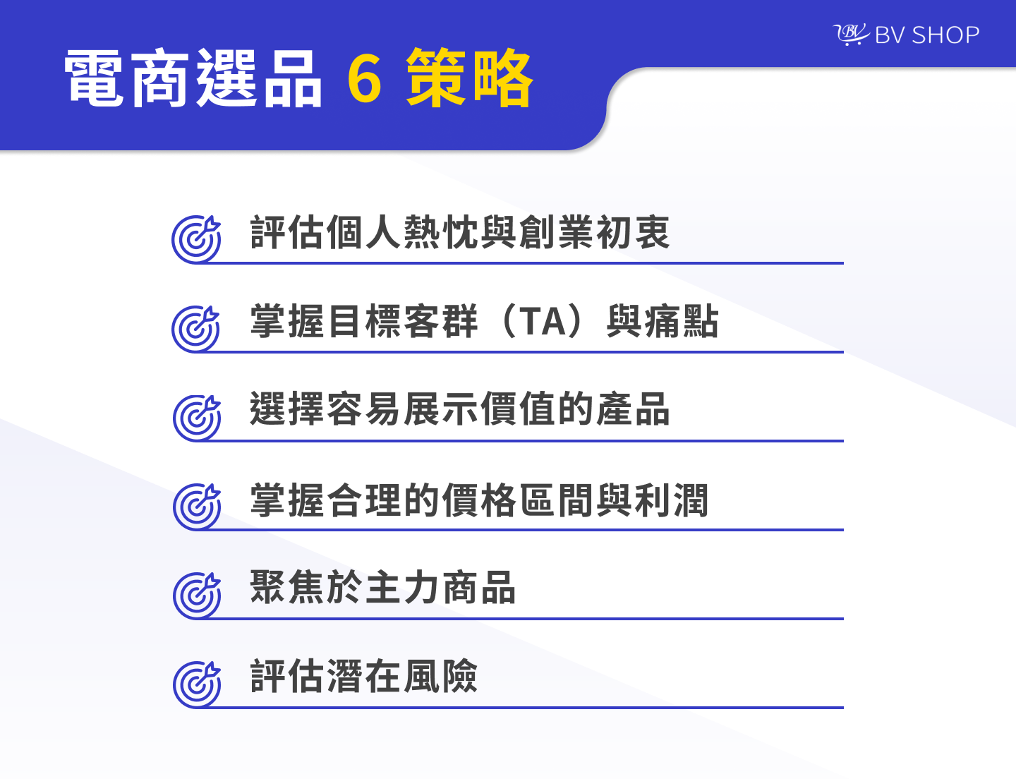 電商選品 6 策略